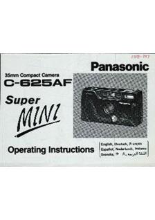 Panasonic C 625 AF manual. Camera Instructions.